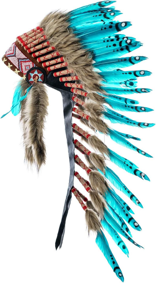 Feather Headdress | Native American Indian Inspired | Choose Color